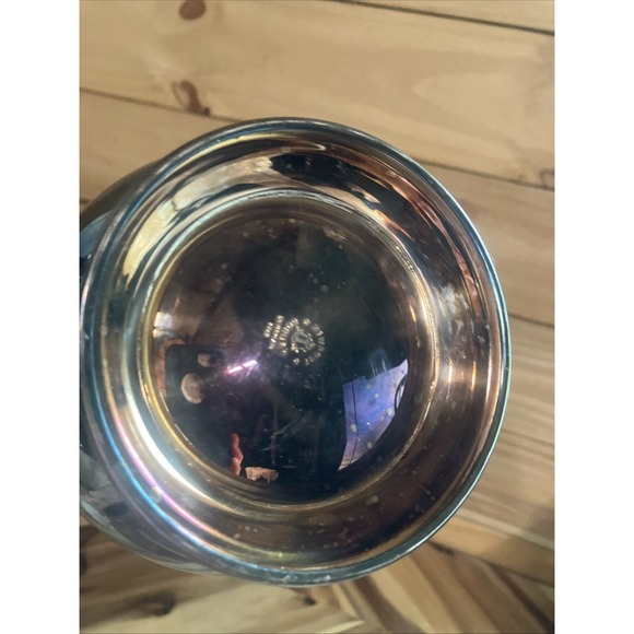 Vintage Silverplate Pitcher with Ice Lip By Gorman - Picture 9 of 15